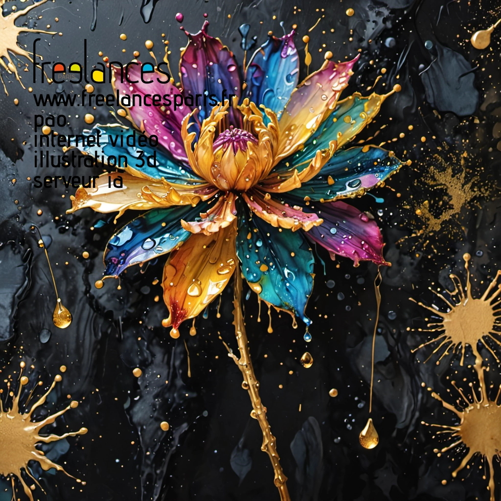 Pao mise en page internet vidéo illustration 3d serveur IA générative AI freelance paris studio de création magazines PUJN1AK0